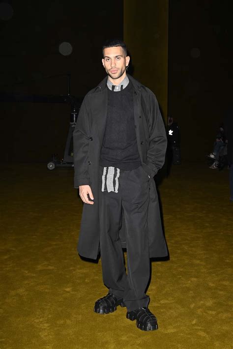 mahmood prada|Front Row at Prada: Style Icons at Milan Fashion Week.